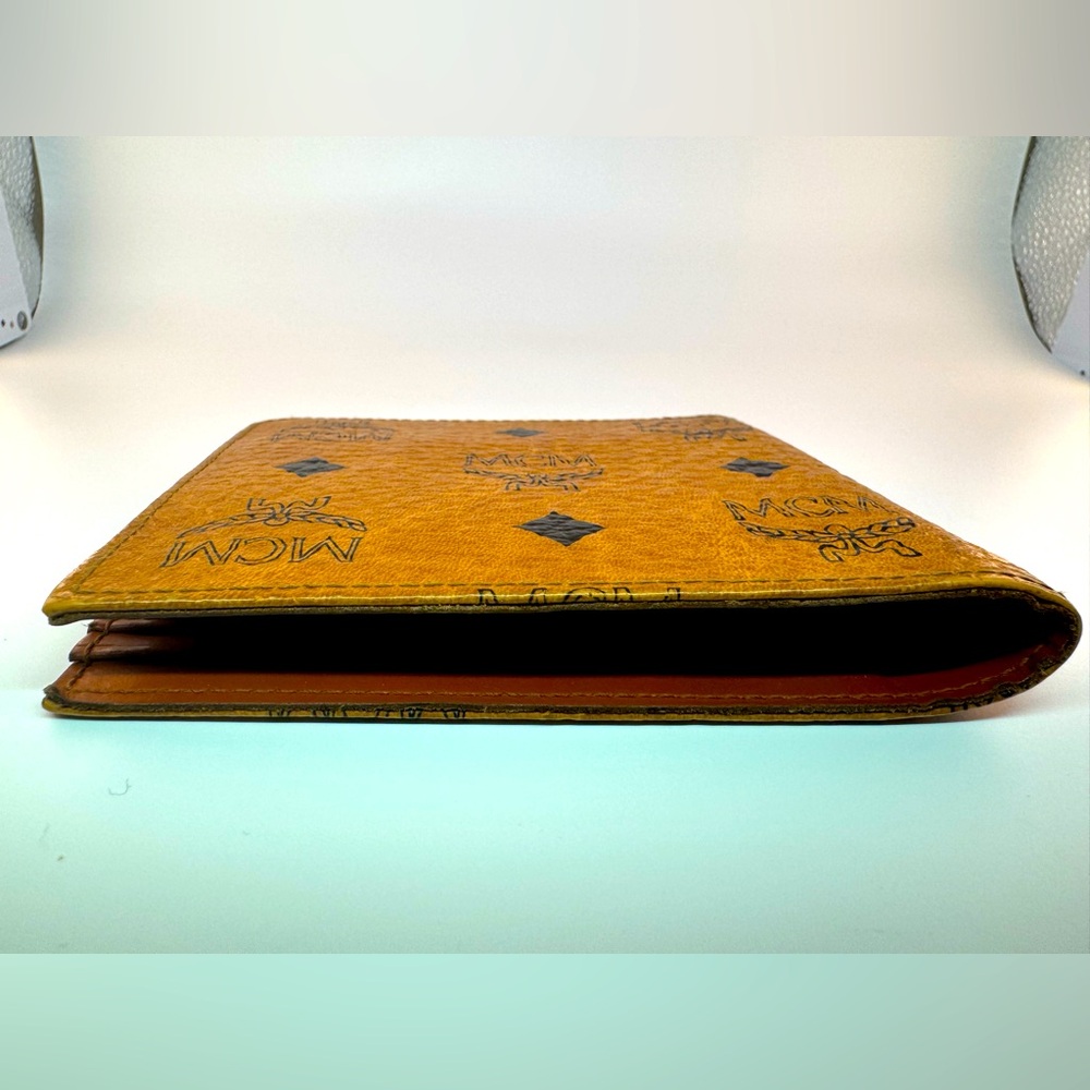MCM Visetos Logo Wallet W Coin Pouch Michael Cromer Germany Authentic Vintage - Picture 5 of 15